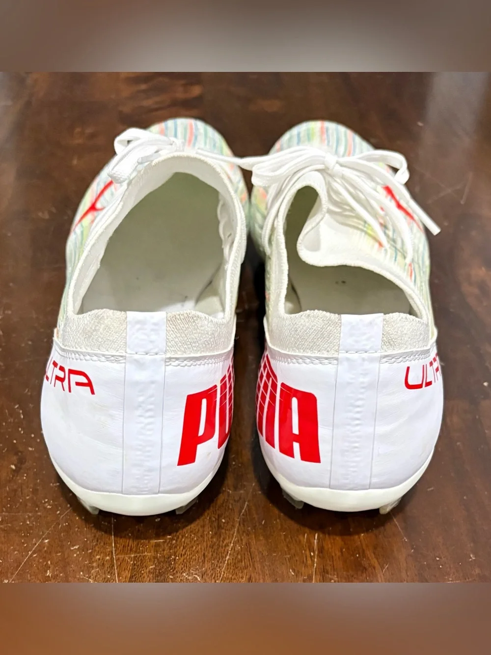 Puma Ultra 1.2 FG/AG 'White Red Blast' Men’s Size 12